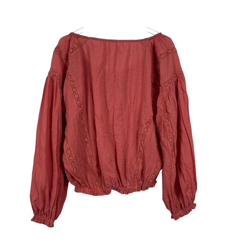 Free People Maria Maria Crochet Embroidered Blouse Top Size XS - Picture 6 of 9